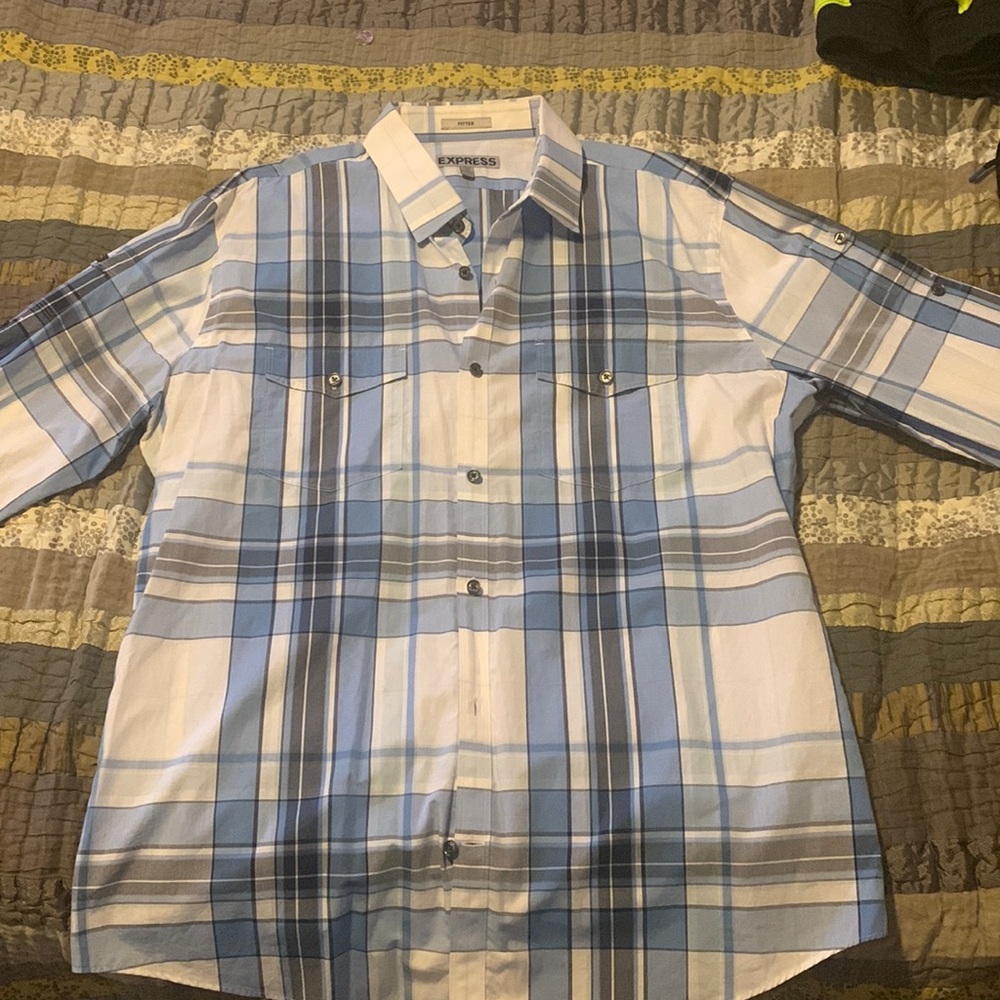 Express mens button up shirt